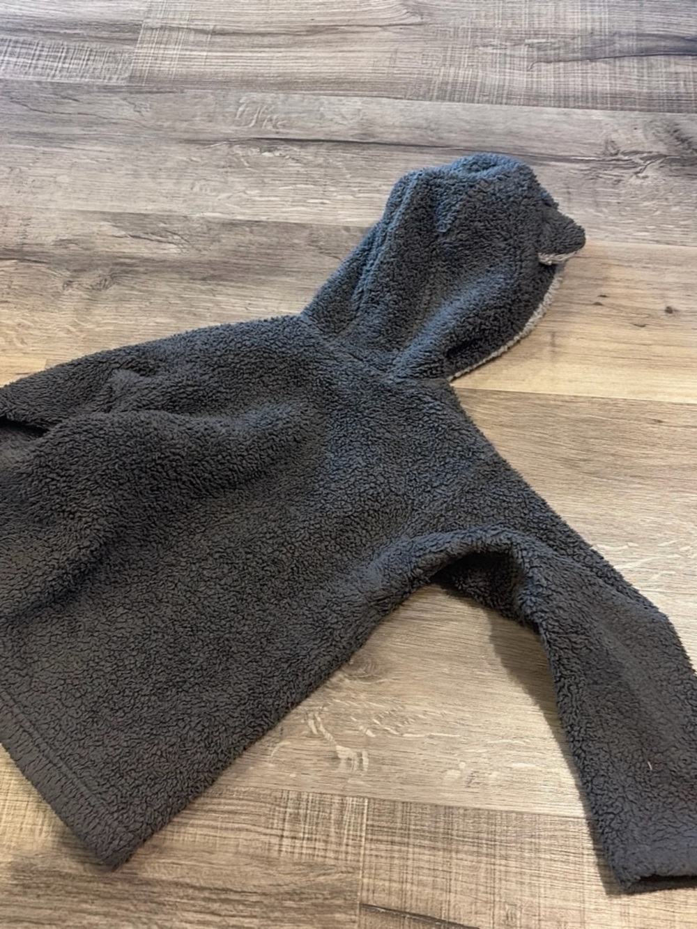 Patagonia Kids' Fleece Hooded Jacket in Gray - Picture 4 of 4